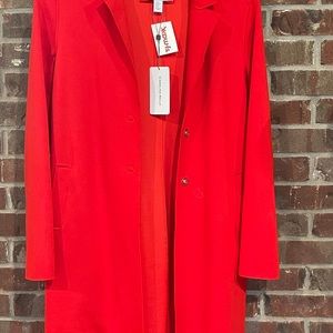 Red Coat. Absolutely comfortable, no flaws, perfect as outerwear/outfit staple